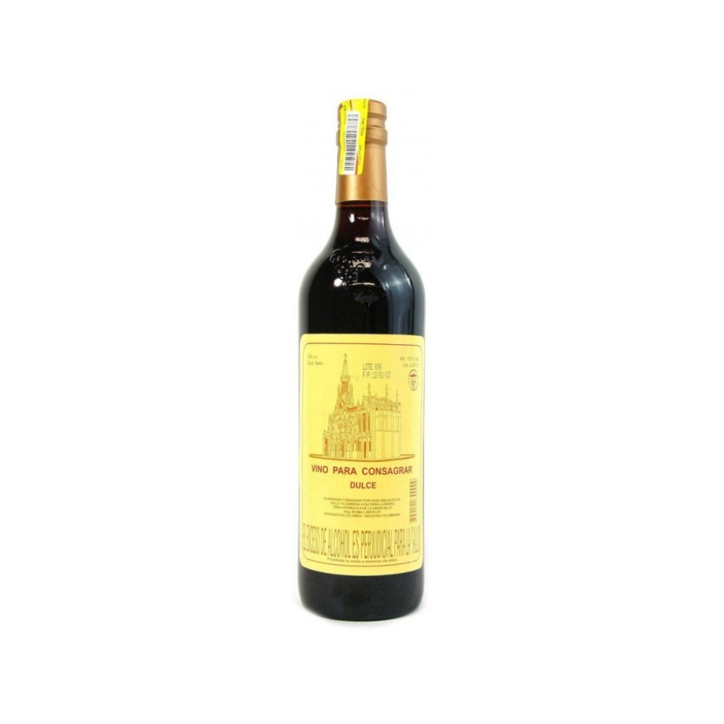 VINO PARA CONSAGRAR DULCE x 750 cc