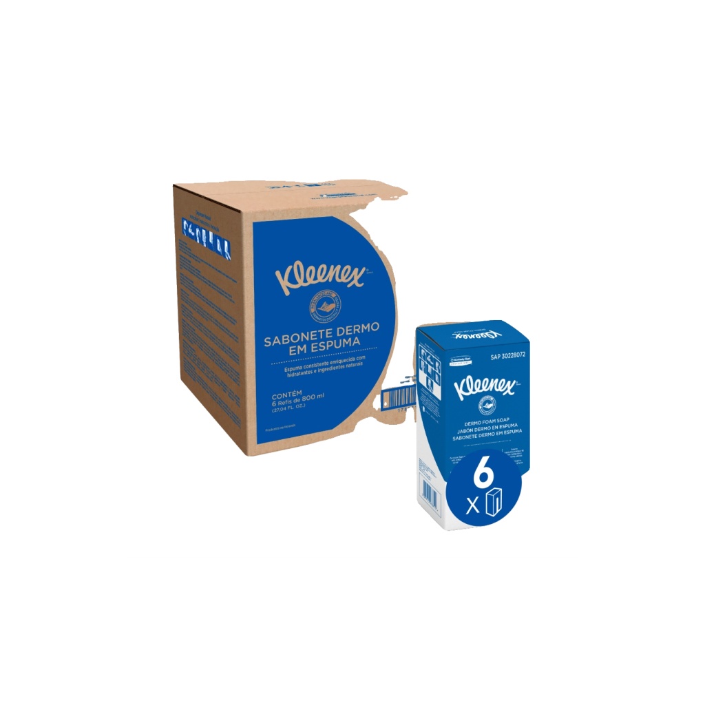 JABON ESPUM KLEENEX DERMO 30197006/30228072 BOL X 800CC
