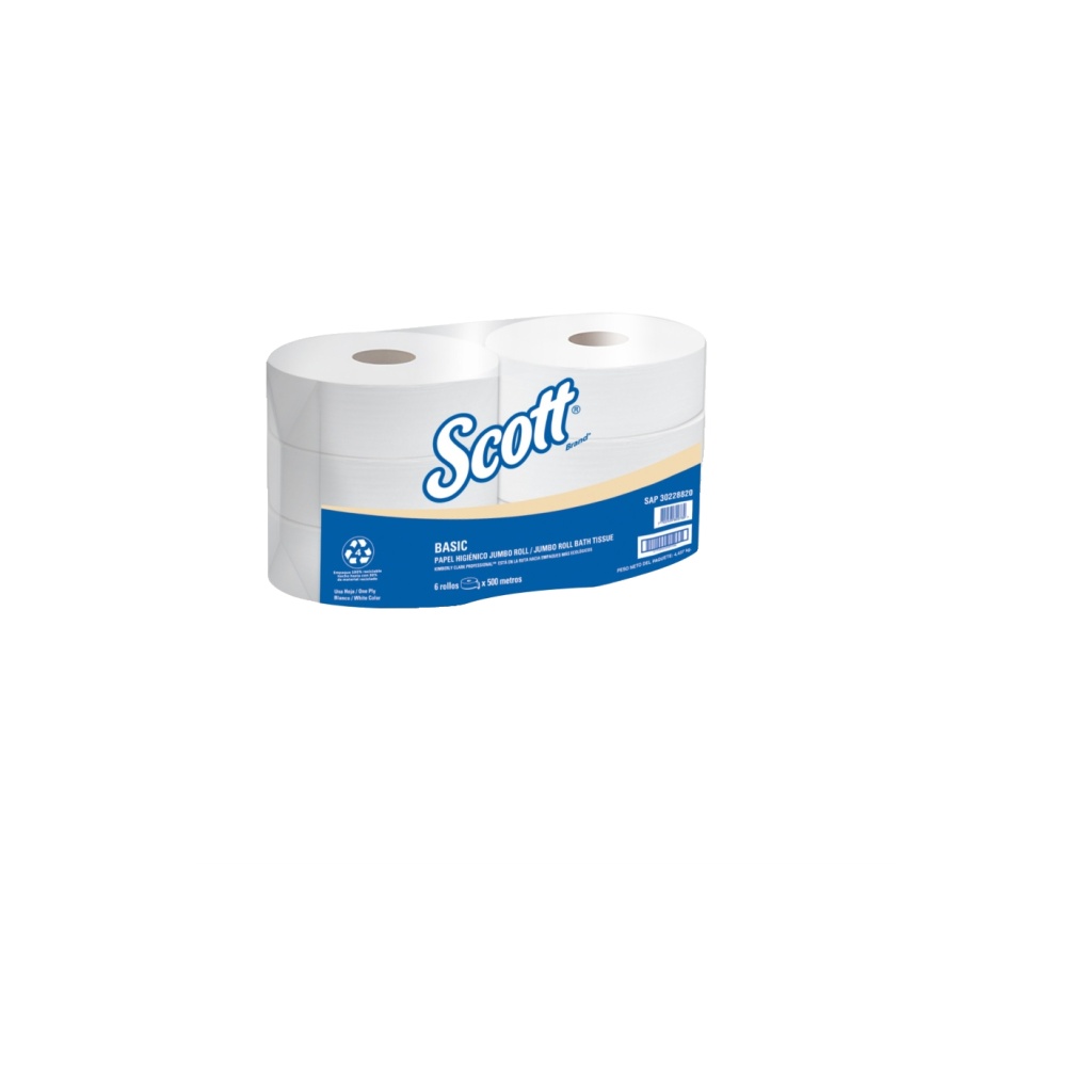 PAPEL HIG SCOTT BASIC BL HS X 500 MTS 30228820 PACx6RLL