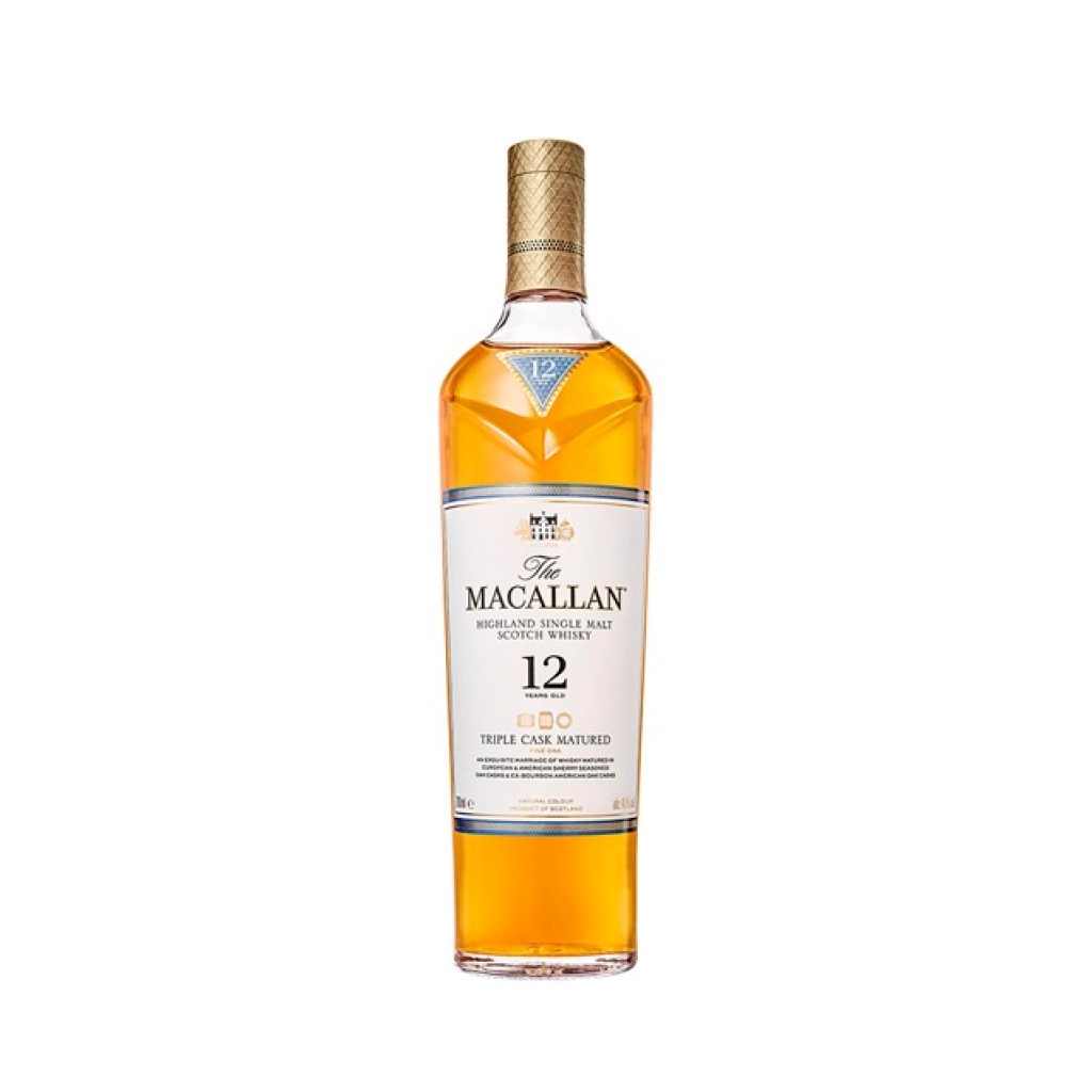 WHISKY MACALLAN TRIPLE CASK MATURED 12 AÑOS x 700 cc