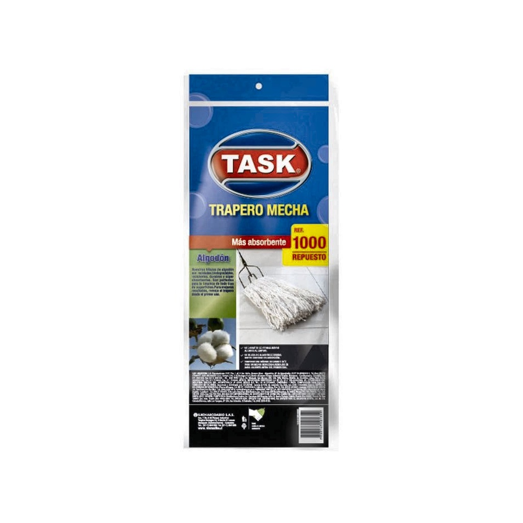 REPUESTO MECHA PORTA TRAPERO TASK PRO REF.1000 RF_1003160