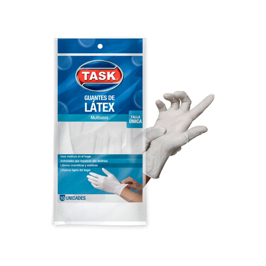 GUANTE LATEX TASK TALLA ÚNICA X10 RF_1330003