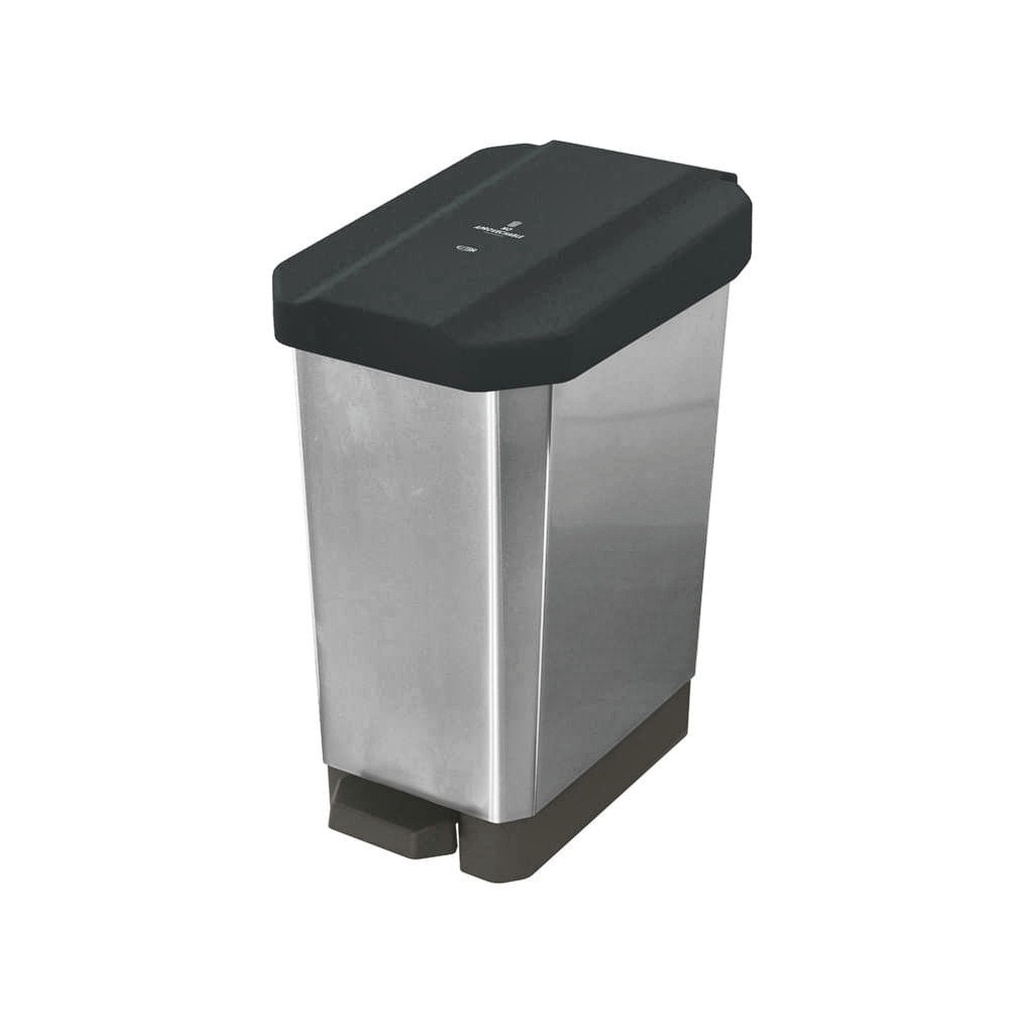 CANECA PAPELERA ESTRABINS PEDAL NEGRO NO APROVECHABLE METALIZADO 44 LT 4-1042712_EMP 2