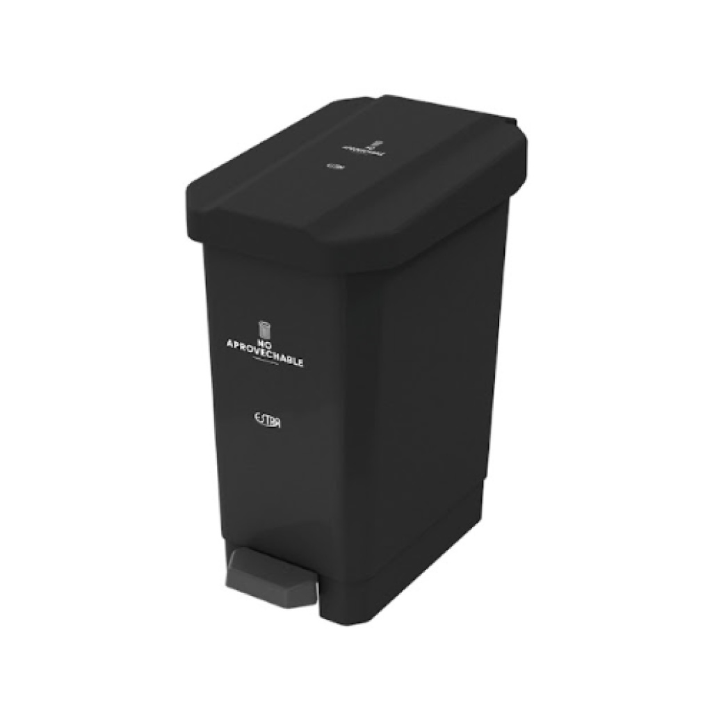 CANECA PAPELERA ESTRABINS PEDAL 44L NEGRO NO APROVECHABLE 4-1042605_EMP 2