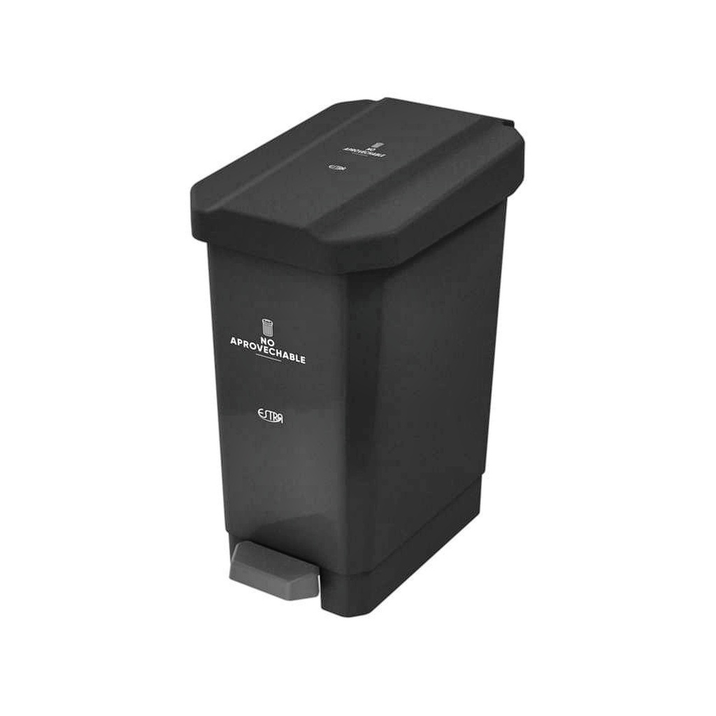 CANECA PAPELERA ESTRABINS PEDAL 22L NEGRO NO APROVECHABLE 4-1042662_EMP 4