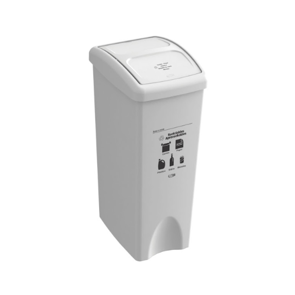 PAPELERA VAIVEN PLANA BLANCO RECICLABLE APROVECHABLE 53 L 4-1042520_EMP 4