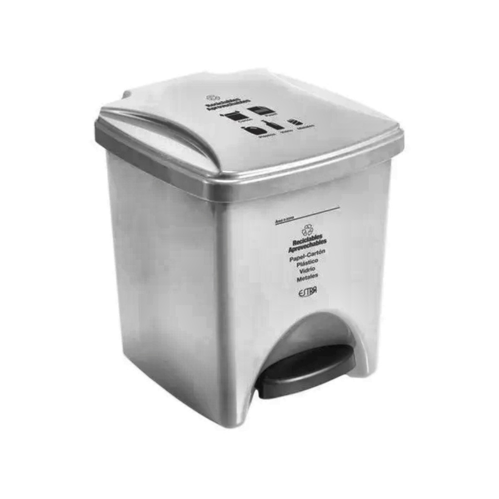 PAPELERA PEDAL 20 L BLANCO 4-1002498_EMP 4