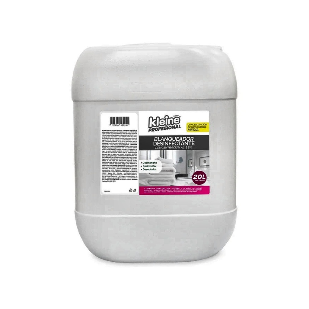 BLANQUEADOR DESINFECTANTE HIPOCLORIT x 5 GALONES LIMON RF_142666