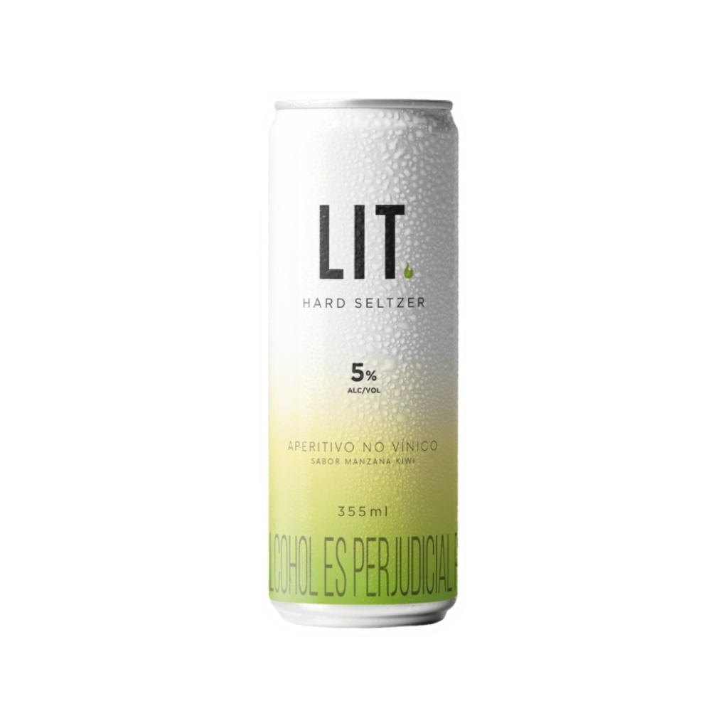 BEBIDA LIT HARD SELTZER MANZANA KIWI x 355 cc UNIDAD