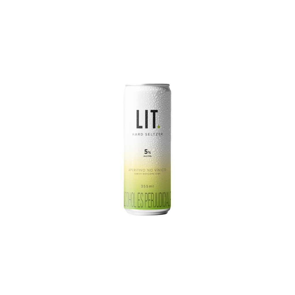 BEBIDA LIT HARD SELTZER MANZANA KIWI x 355 cc UNIDAD