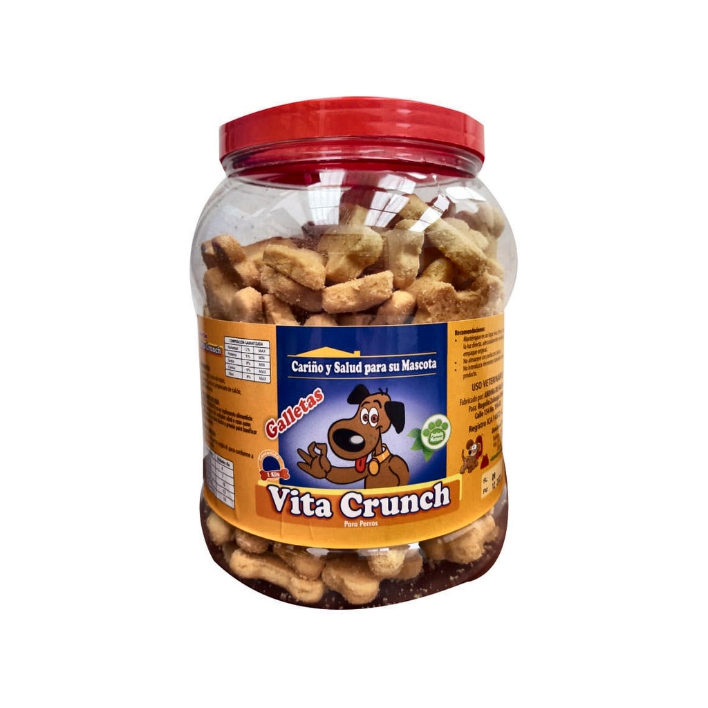 P &amp; C VITA CRUNCH PREMIO LONCHERA GALLETA AVENA TARRO X 1000 GR