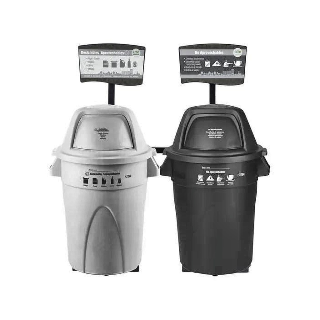 PROMO PUNTO ECOLOGICO 2 PUESTOS CONTENEDOR BRUTE 121L  2180209