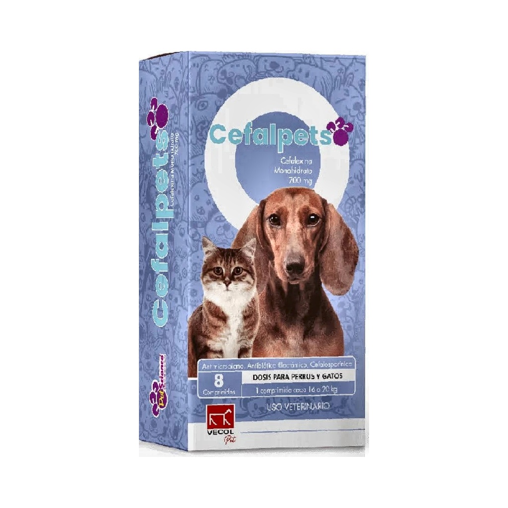 CEFALPETS 700 MG 7010035 DISP x 8 CAP