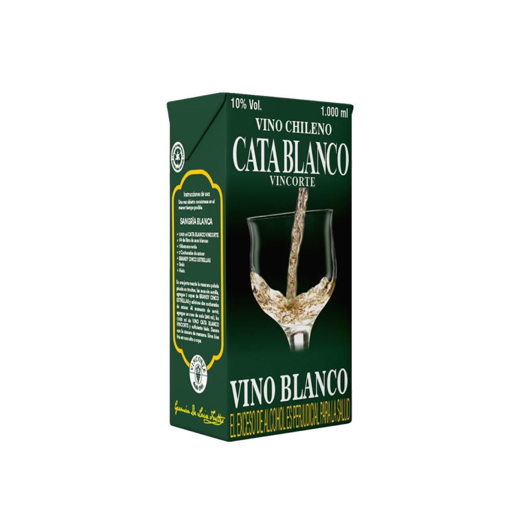 VINO BLANCO CATA VIEJA SIN TAPA x 1000 cc TETRAPACK