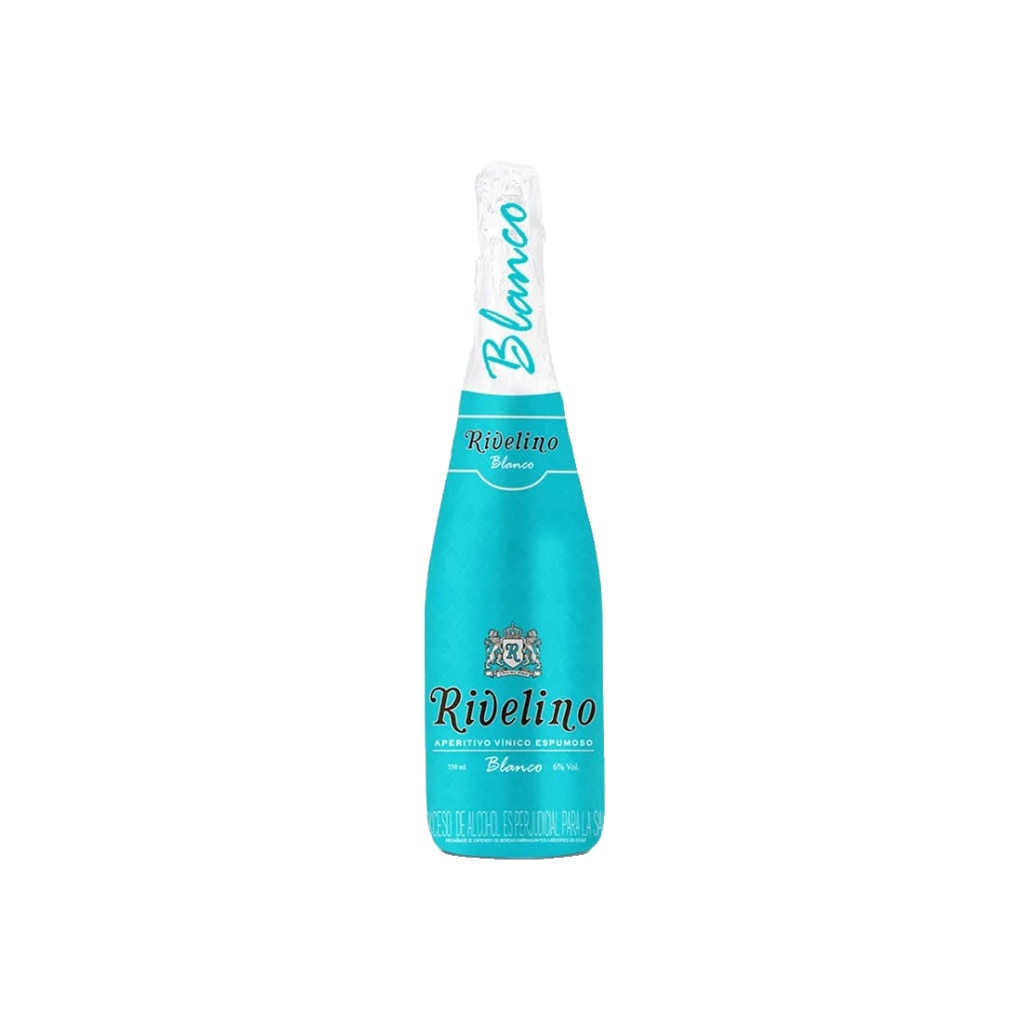 APERITIVO VINICO ESPUMOSO BLANCO MARCA RIVELINO x 750 cc