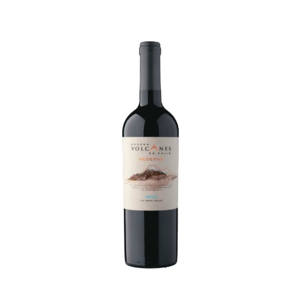 VINO VOLCANES RESERVA MERLOT x 750 cc
