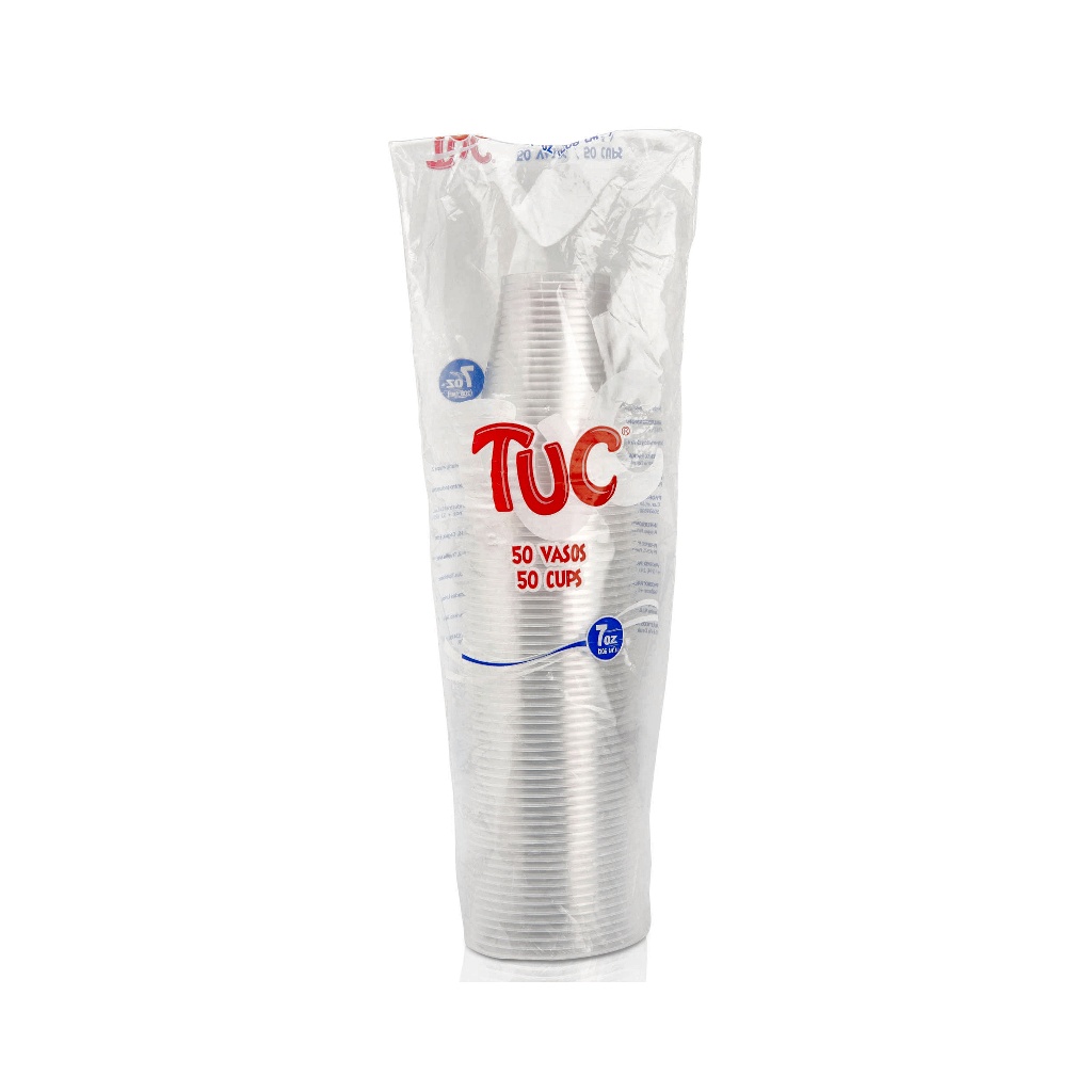 VASOS 7 OZ BCO TUC RLL X 50 UND