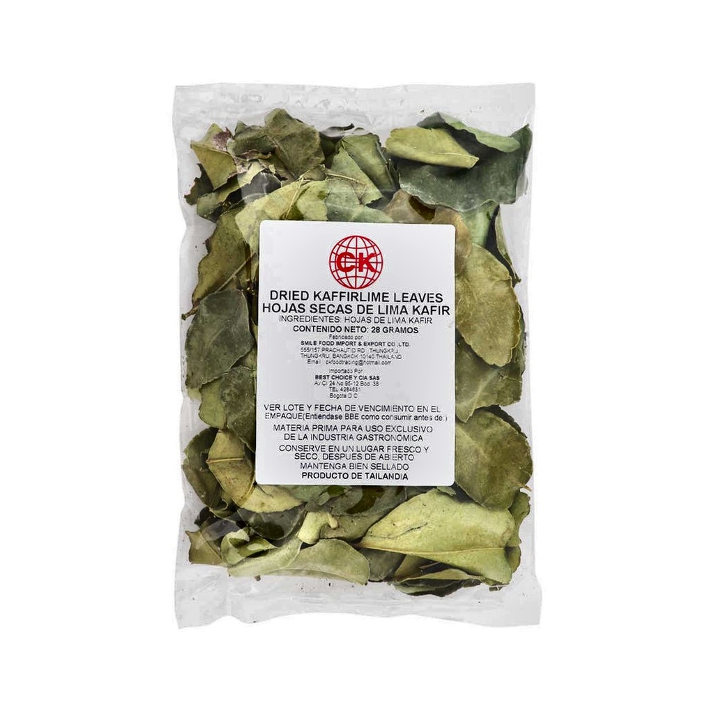 DRIED KAFFERLIME LEAVES THAI BOL X 28GR