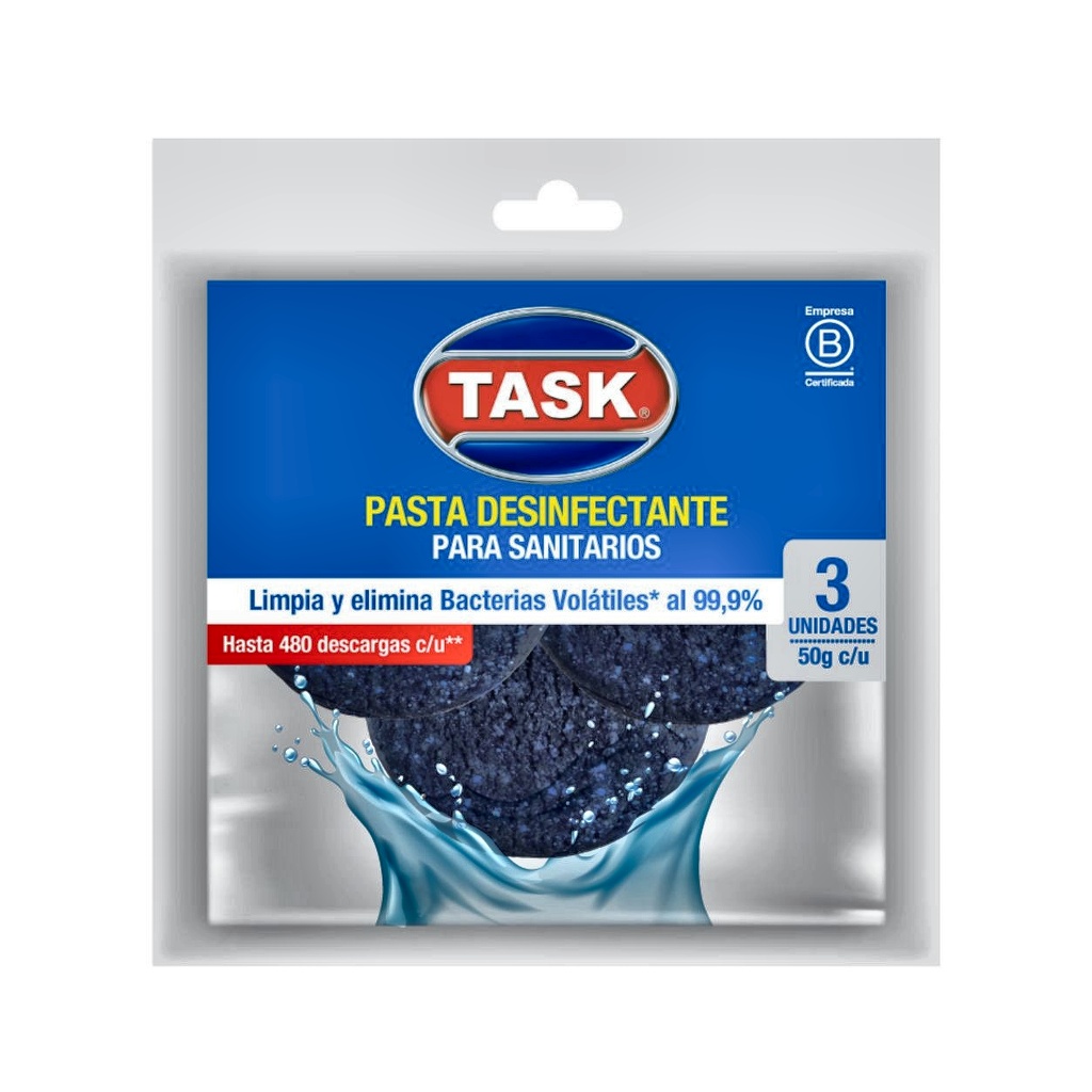 PASTILLA DESINFECTANTE PARA BAÑOS TASK 150G x 3 RF_7000001