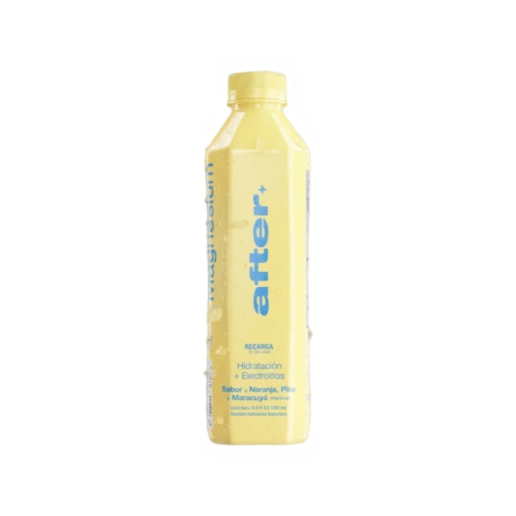 BEBIDA HIDRATANTE AFTER BY LIT FRUTOS AMARILLOS  x 500 cc UNIDAD
