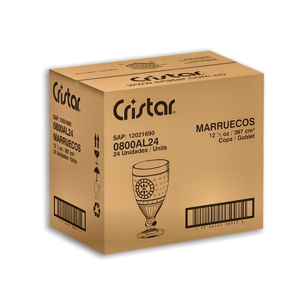 COPA MARRUECOS AGUA 0800AL24 CJ X 24 UND