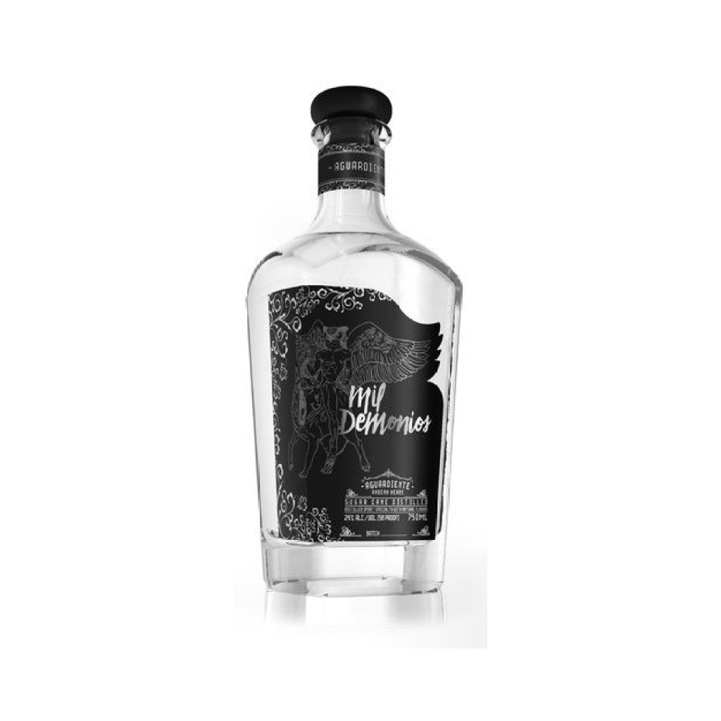 BOTELLA AGUARDIENTE 1000 DEMONIOS x 700 cc