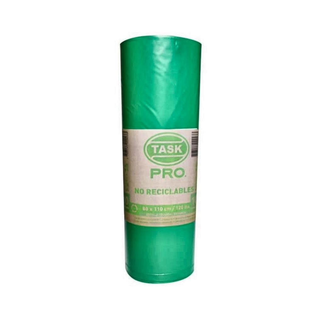 BOLSA BASURA  VERDE TASK PRO ROLLO 80X110 X10  RF_1017051