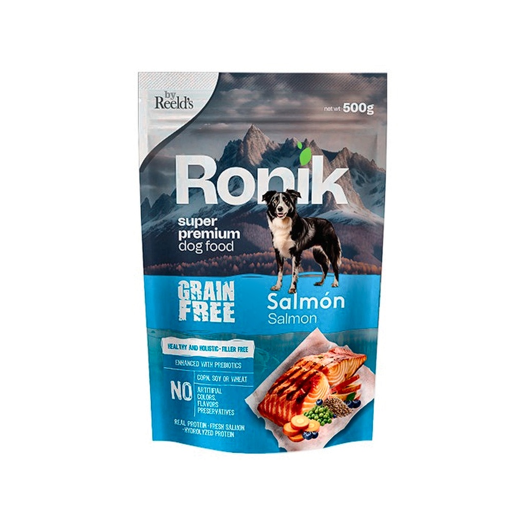 RONIK GRAIN FREE SALMON PTN72 BOL x 500 GR