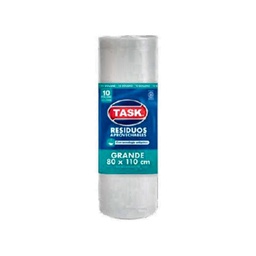 [2212057] BOLSA DE BASURA BLANCA TASK PRO ROLLO 80 X 110 X 10 UDS RF_1017057/1017156/1017142/1103072