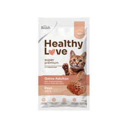 [2960036] HEALTHY LOVE GATOS ADULTOS SABOR PAVO PTN74 BOL X 220 GR